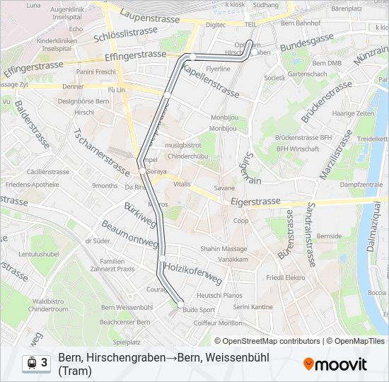 3 Light Rail Line Map