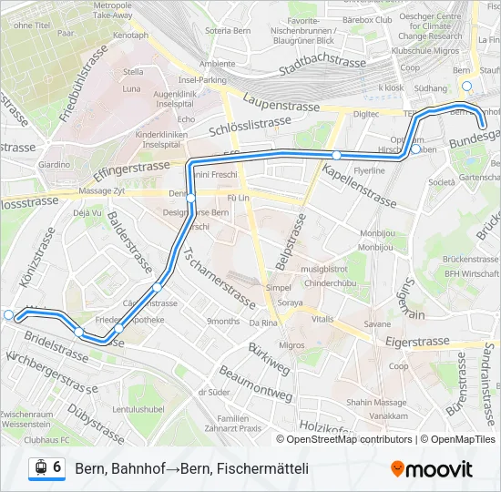 6 Light Rail Line Map