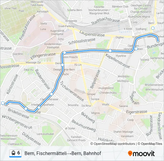 6 Light Rail Line Map