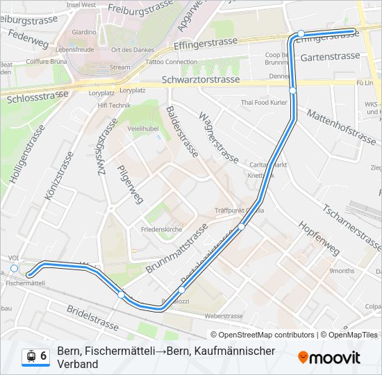 6 Light Rail Line Map