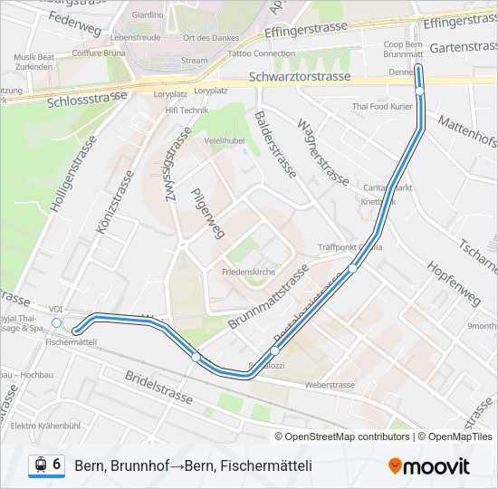 6 Light Rail Line Map