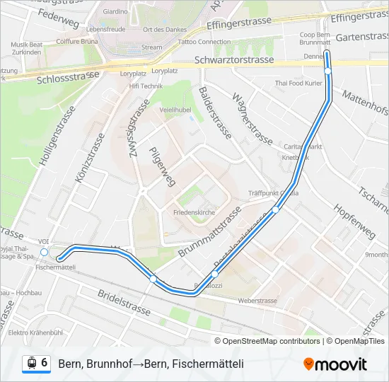 6 Light Rail Line Map