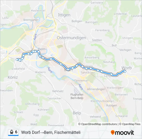6 Light Rail Line Map