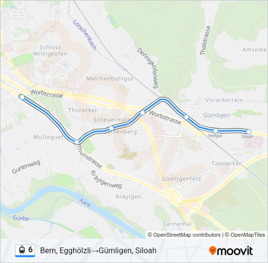 6 Light Rail Line Map