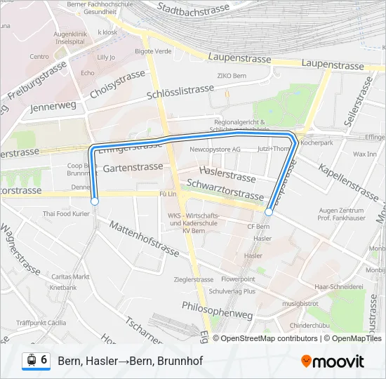 6 Light Rail Line Map