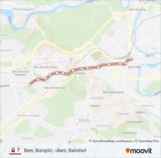 7 light rail Line Map