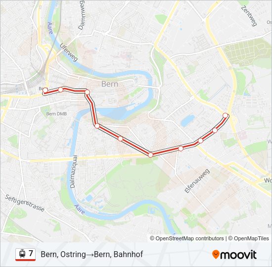 7 Light Rail Line Map