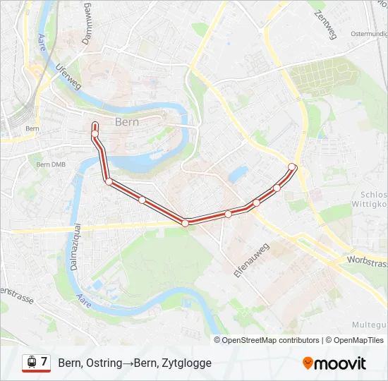 7 Light Rail Line Map