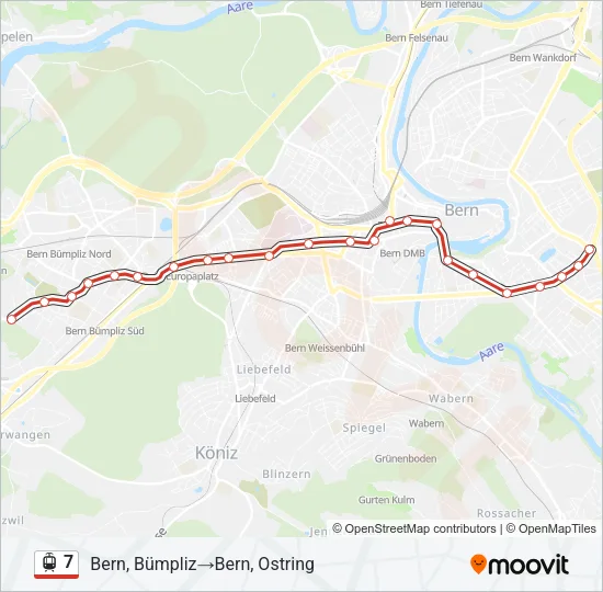 7 Light Rail Line Map