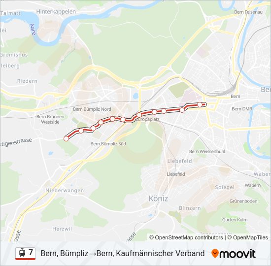 7 Light Rail Line Map