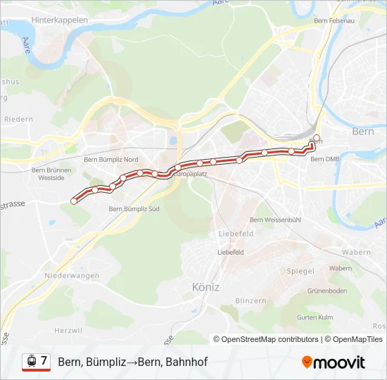 7 Light Rail Line Map