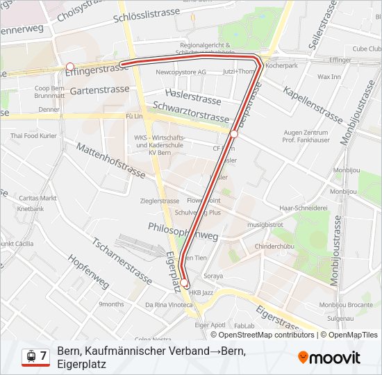 7 Light Rail Line Map