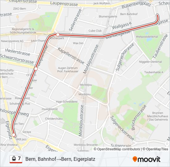 7 Light Rail Line Map