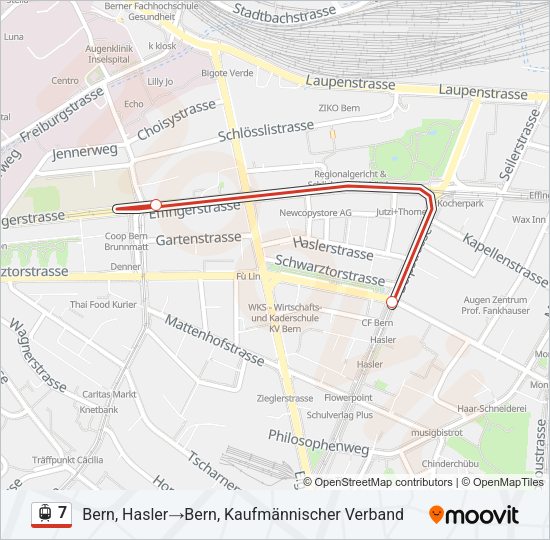 7 Light Rail Line Map