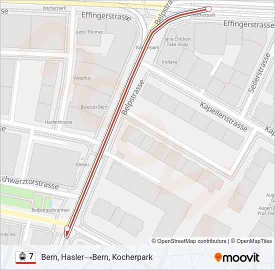 7 Light Rail Line Map