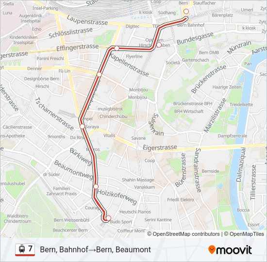 7 Light Rail Line Map