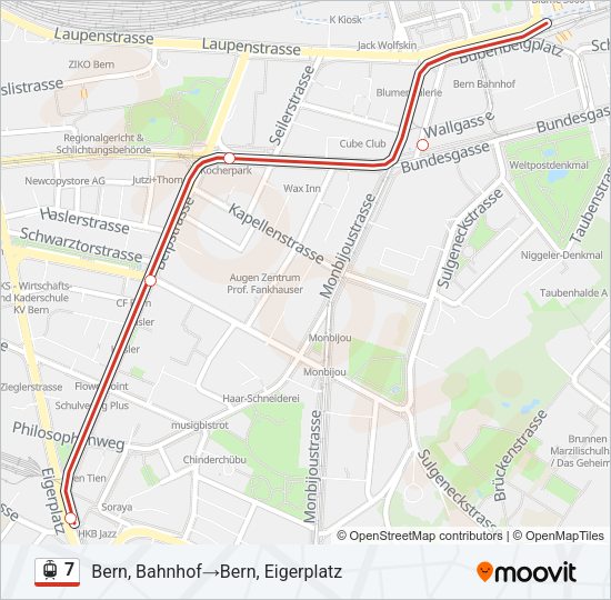 7 Light Rail Line Map