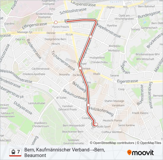 7 Light Rail Line Map
