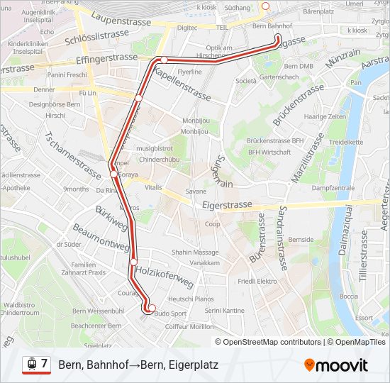 7 Light Rail Line Map