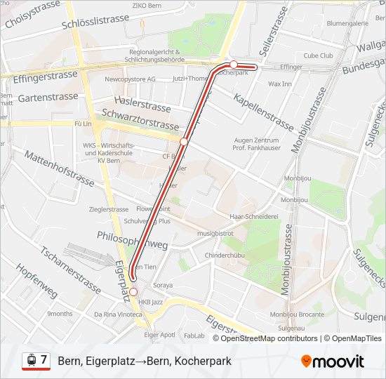 7 Light Rail Line Map