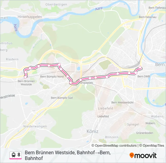 8 Light Rail Line Map