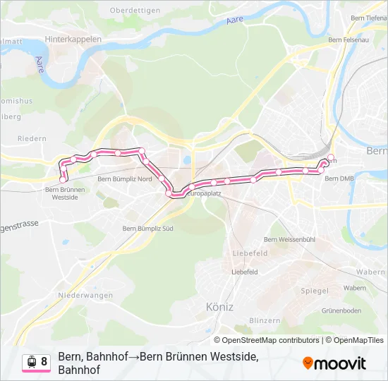 8 Light Rail Line Map