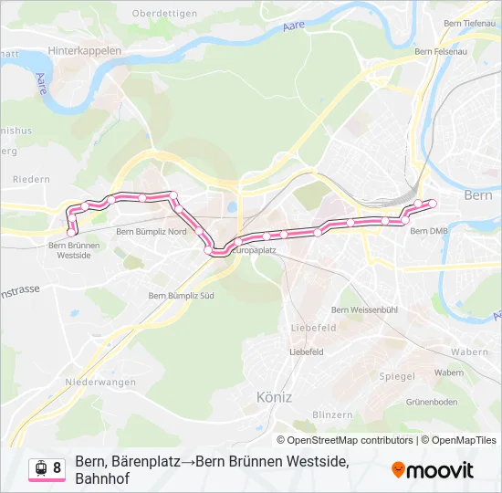 8 Light Rail Line Map