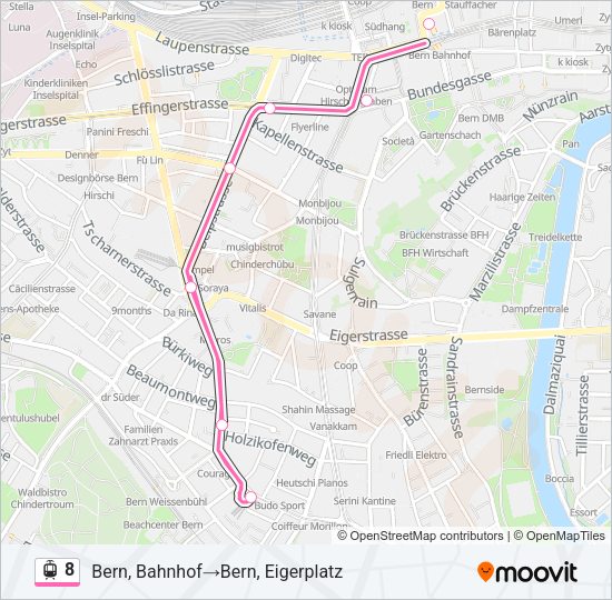 8 Light Rail Line Map