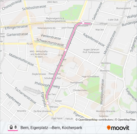 8 Light Rail Line Map