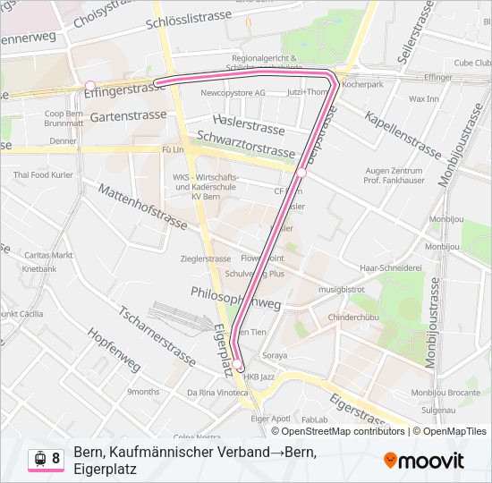 8 Light Rail Line Map