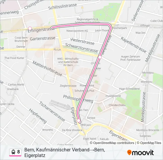 8 Light Rail Line Map