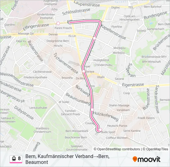 8 Light Rail Line Map