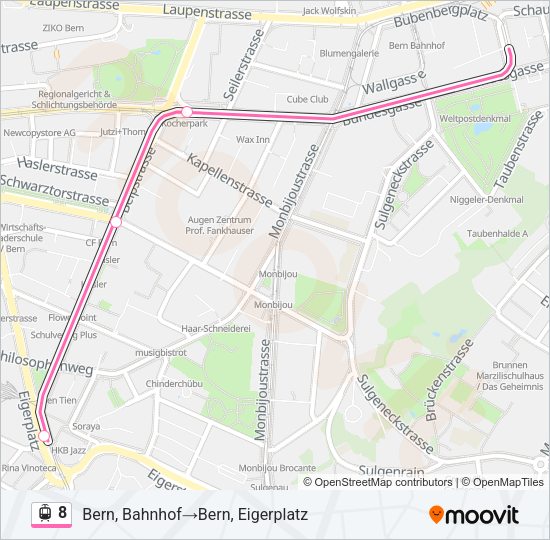 8 Light Rail Line Map