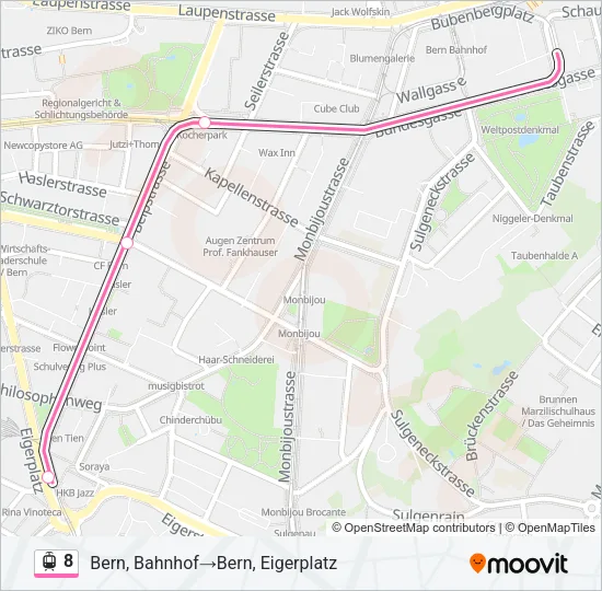 8 Light Rail Line Map
