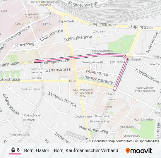 8 Light Rail Line Map