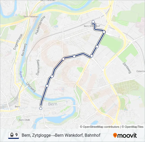 9 Light Rail Line Map