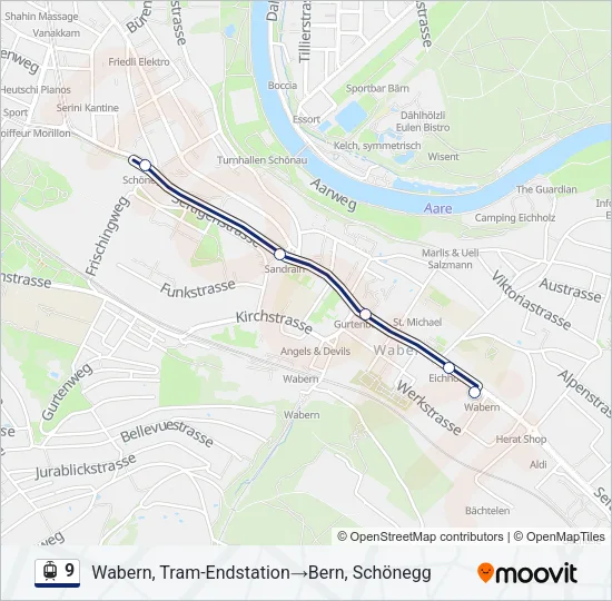 9 Light Rail Line Map