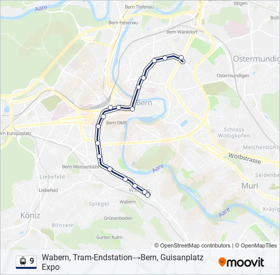 9 Light Rail Line Map