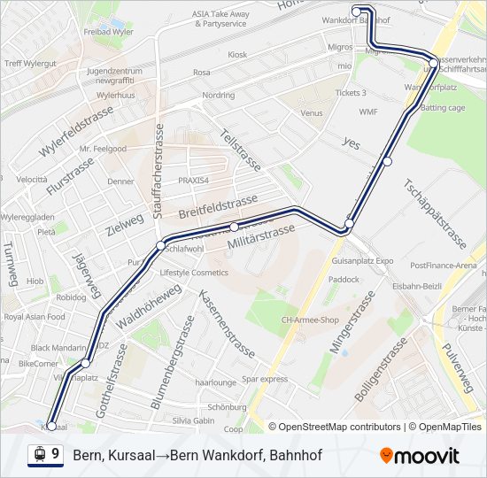 9 Light Rail Line Map