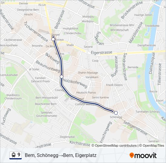9 Light Rail Line Map