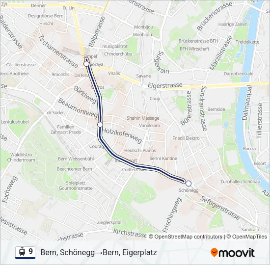 9 Light Rail Line Map
