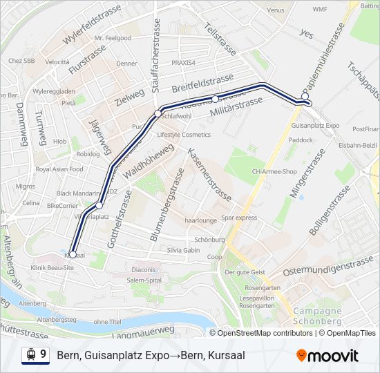 9 Light Rail Line Map