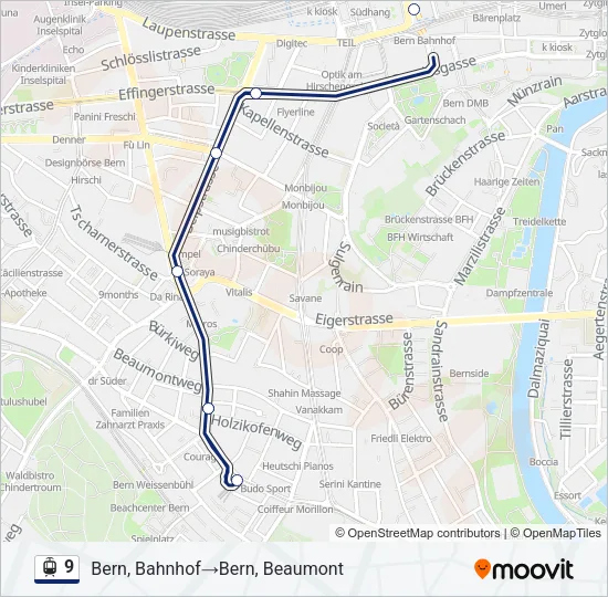 9 Light Rail Line Map