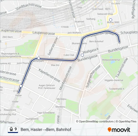9 Light Rail Line Map