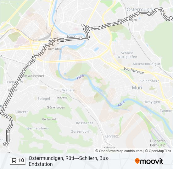 10 Bus Line Map