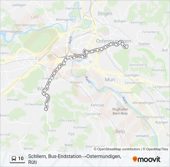10 Bus Line Map
