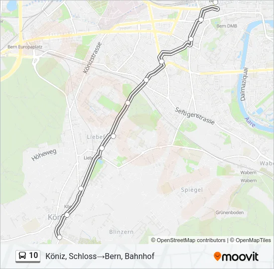 10 Bus Line Map