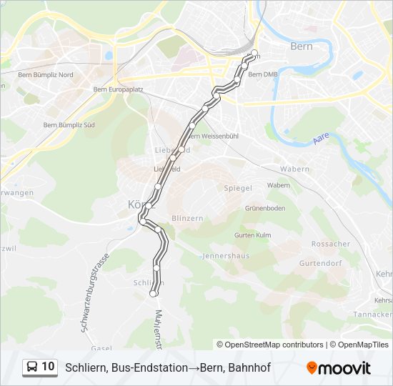10 Bus Line Map