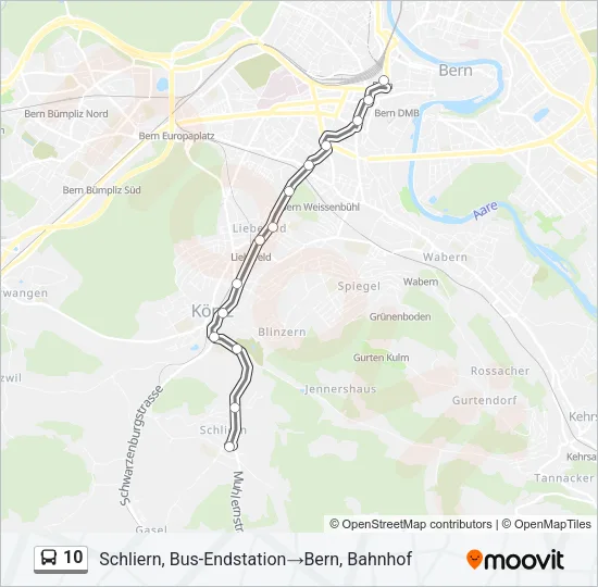 10 Bus Line Map