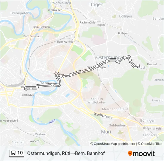 10 Bus Line Map
